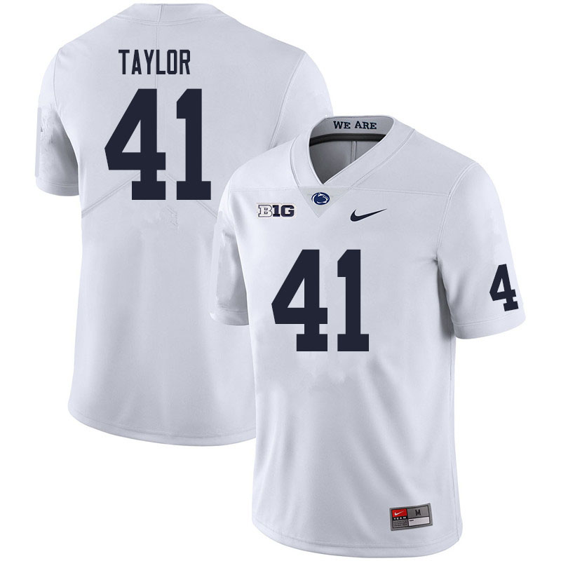 NCAA Nike Men's Penn State Nittany Lions Brandon Taylor #41 College Football Authentic White Stitched Jersey OPS3598HG